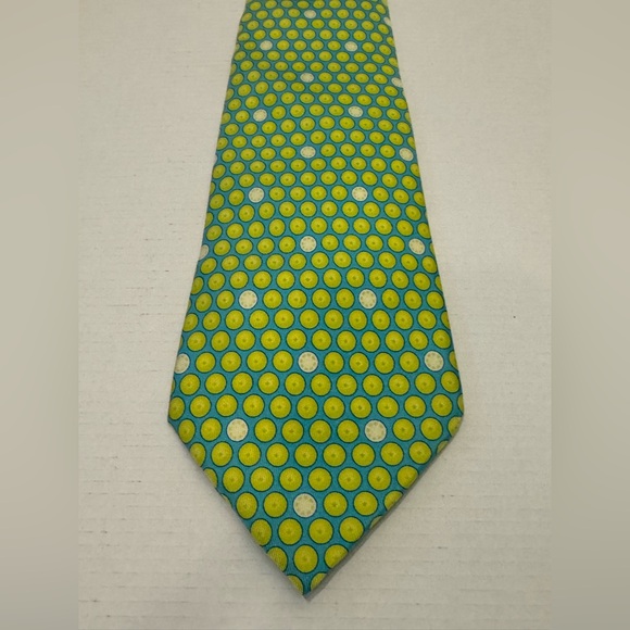 Hermes Designer Tie - Lemon/Lime - Picture 2 of 7